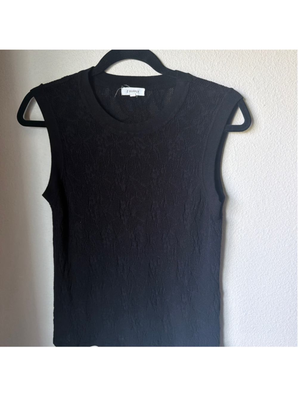 Women's Z Supply Black Sleeveless Tank Top Size L